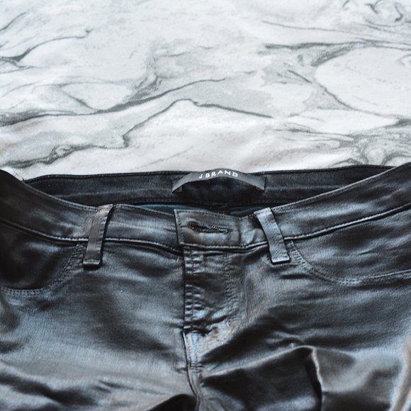 J Brand Super Skinny Coated Jeans - Picture 2 of 10